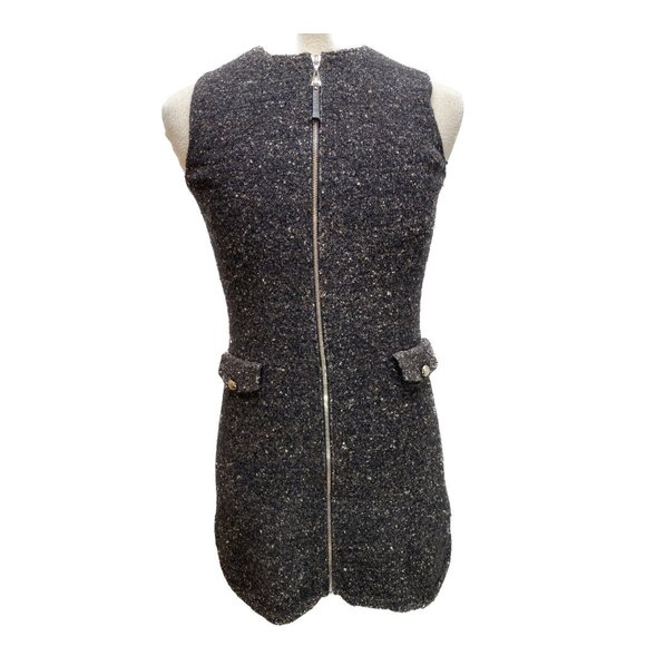 100% Auth LOUIS VUITTON Women's Wool Knit Full Zip Up Dress Size L 8US 12UK - Picture 1 of 8